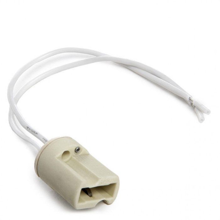 Portalámparas Cerámico G9 Cable 160Mm 180ºc 1 Portalámparas Cerámico G9 Cable 160Mm 180ºc 1