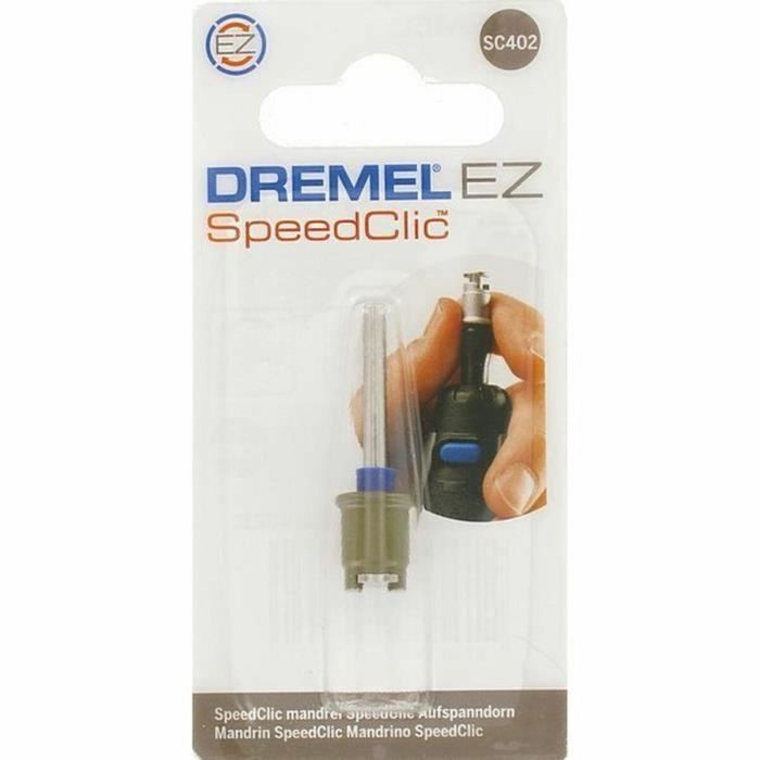 Dremel Adaptador EZ Speedclic S402 Portabrocas para Accesorios, Rápido, Fácil, Sin Llave 1
