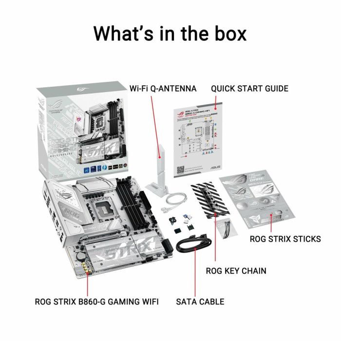 Asus ROG STRIX B860-G GAMING WiFi Placa base Intel B860 LGA 1851 micro ATX 20
