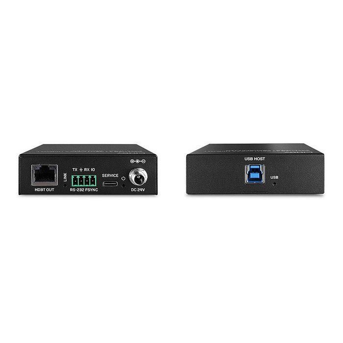 Lindy Extensor USB 3.2 Gen 1 HDBaseT 100m Cat.6A con Power over Cable (PoC) y 4 Puertos USB-A para Instalaciones Industriales/Profesionales 1