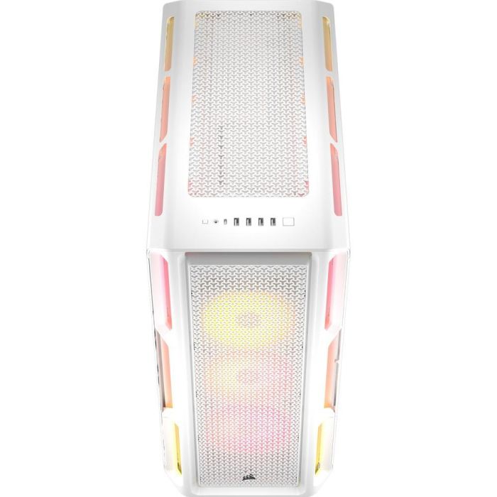 Corsair 5000T LX RGB Caja Media Torre Blanco CC-9011299-WW, Vidrio Templado, Compatible con Mini-ITX, Micro-ATX, ATX, E-ATX 2