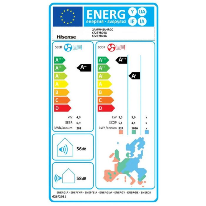 Aire Acondicionado Hisense 2AMW42CF99 2 Aire Acondicionado Hisense 2AMW42CF99 2