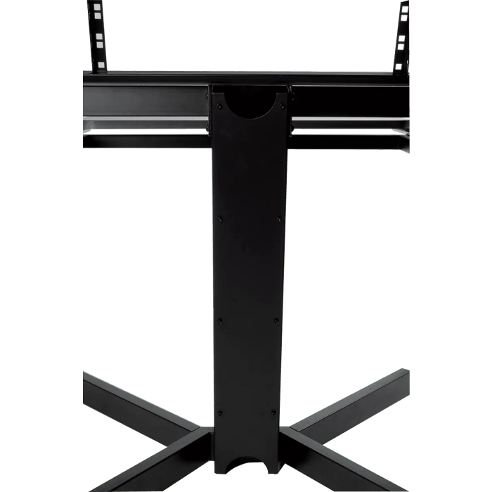 QUIKLOK Mueble Estudio (Workstation) Con Tres Niveles, Bandeja Principal 1120x560mm, Bandeja Superior 1250x324mm, Bandeja Teclado 757x355mm, Acero 1