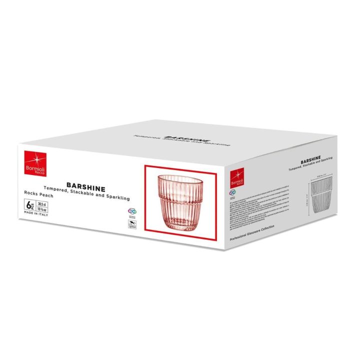 Cajas 6 Vasos Bajos Vidrio Barshine Bormioli Rocco 30 cL 2 Cajas 6 Vasos Bajos Vidrio Barshine Bormioli Rocco 30 cL 2