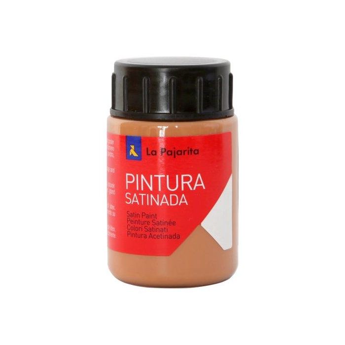 La Pajarita Témpera Escolar Satinada Bote 35 mL Naranja Terracota L-23