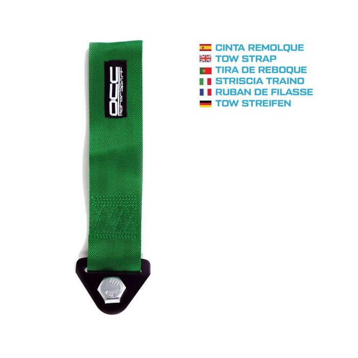 Cinta de Remolque OCC Motorsport 3000 kg 15mm Verde 7 Cinta de Remolque OCC Motorsport 3000 kg 15mm Verde 7