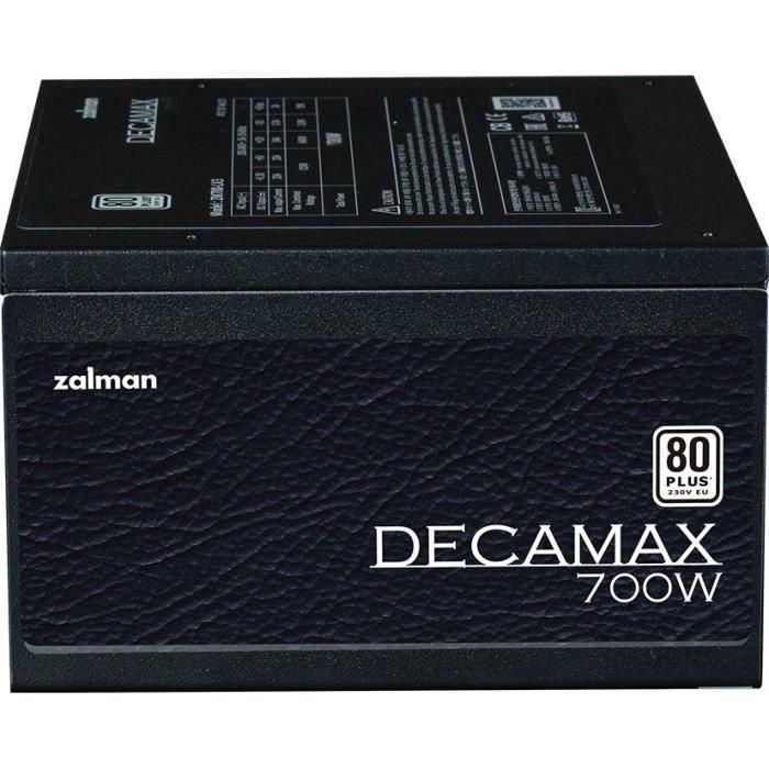 Fuente de alimentación para PC - ZALMAN - DecaMax 700W - 80Plus - No modular - Ventilador de 120 mm - Color negro