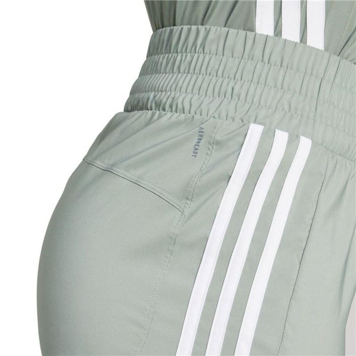 Pantalones Cortos Deportivos para Mujer Adidas Pacer Wvn High Verde S