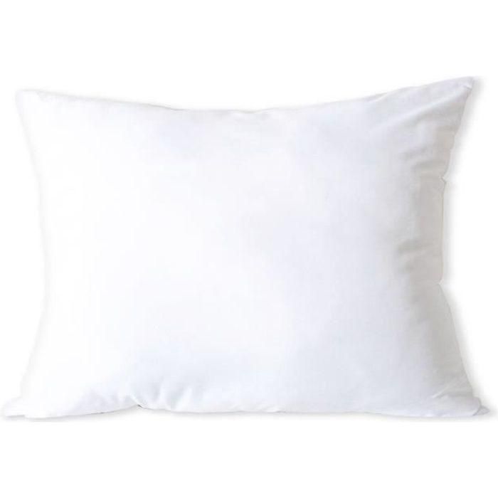 Domiva SOFT NID Almohada de Microfibra 40x60 cm Blanca, Relleno de Fibra de Silicona Hueca, Individual