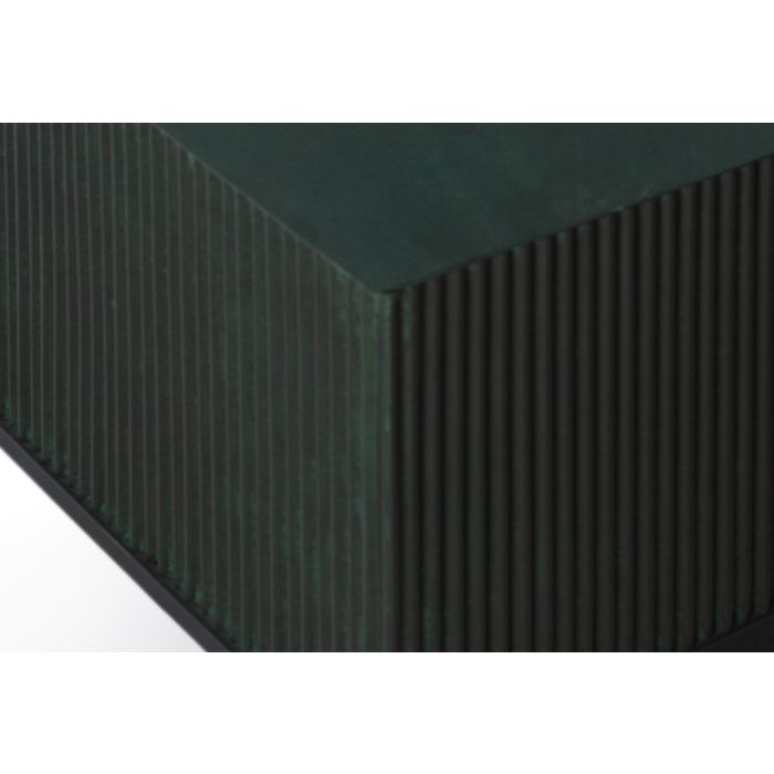 Giner Y Colomer Mesa de Centro de Metal Verde Oscuro con Revistero 90x90x39 cm 2