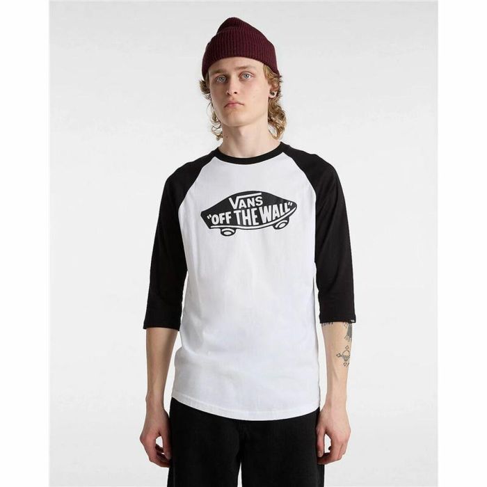 Camiseta Deportiva de Manga Corta Vans Style 76 Raglan Blanco 4