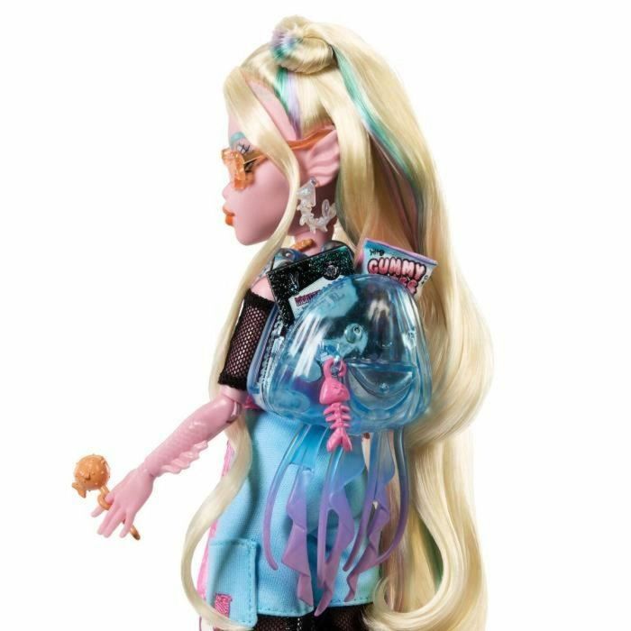 Mattel Muñeca Lagoona Blue Monster High +4 Años Articulada con Mascota y Accesorios 4