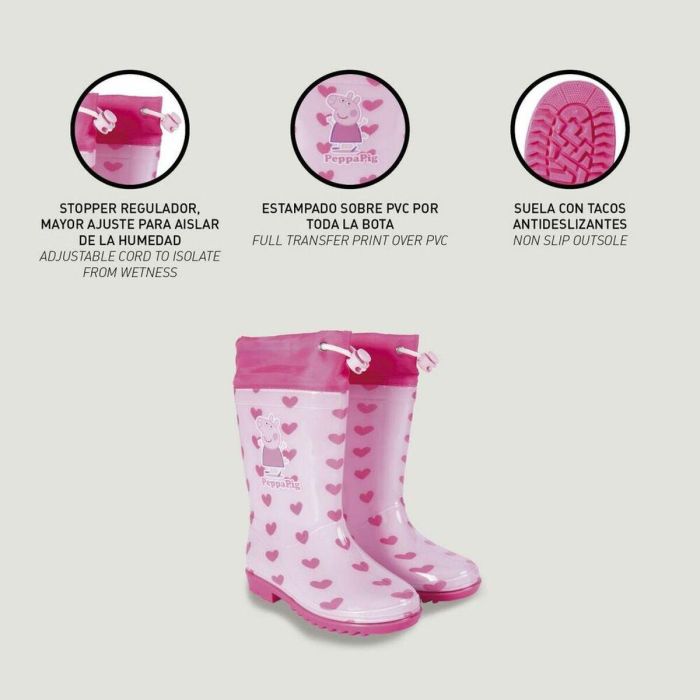 Botas de Agua Infantiles Peppa Pig Rosa 1