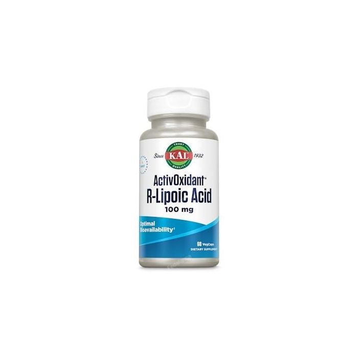 KAL Ácido R-Lipoico Activoxidant 60 Cápsulas 100mg - Apto Veganos