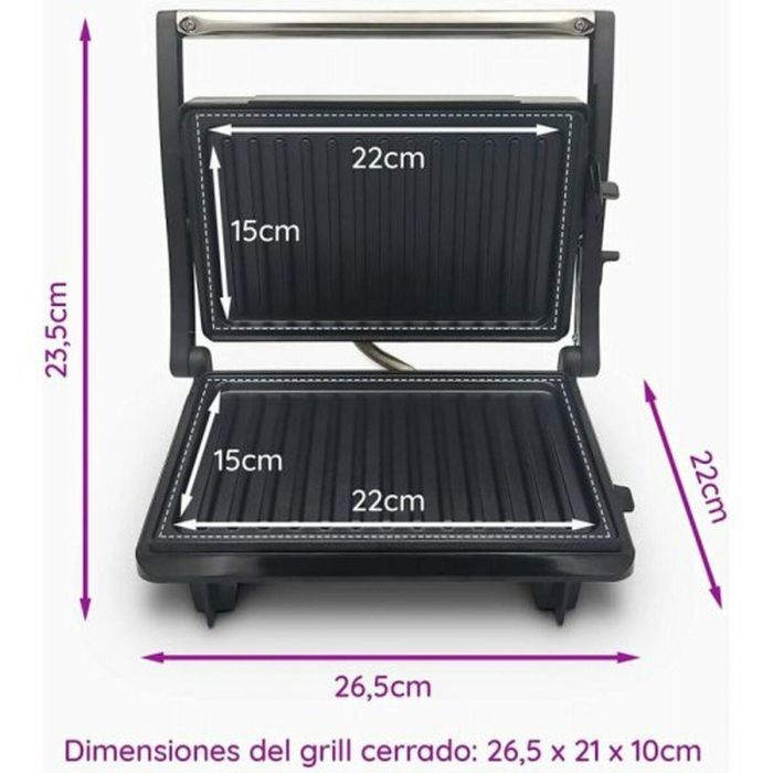 Parrilla Eléctrica Grunkel GRL-12 MINI 800 W