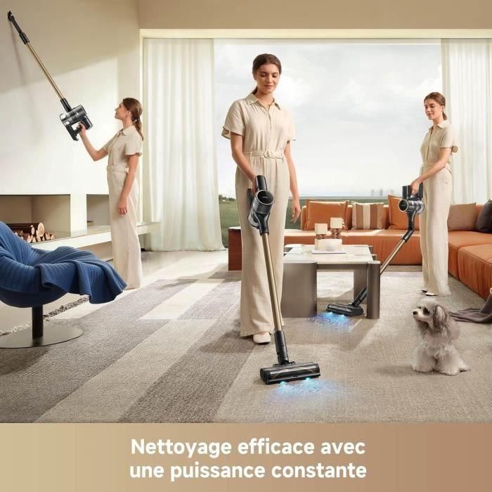 Mova S5 Sense - Aspiradora de escoba inalámbrica - Cepillo multisuperficie OptiInsight con diseño antienredos - Ajuste inteligente 3 Mova S5 Sense - Aspiradora de escoba inalámbrica - Cepillo multisuperficie OptiInsight con diseño antienredos - Ajuste inteligente 3