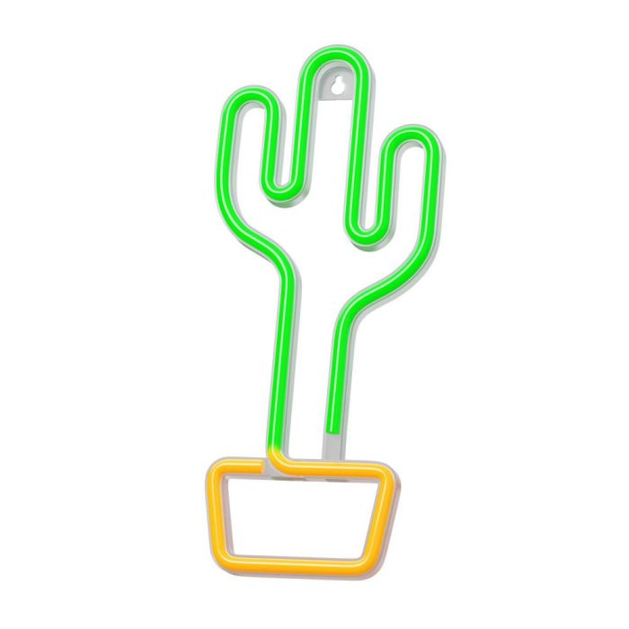 Lampara Forever Neon Led Cactus Orange 6 Lampara Forever Neon Led Cactus Orange 6