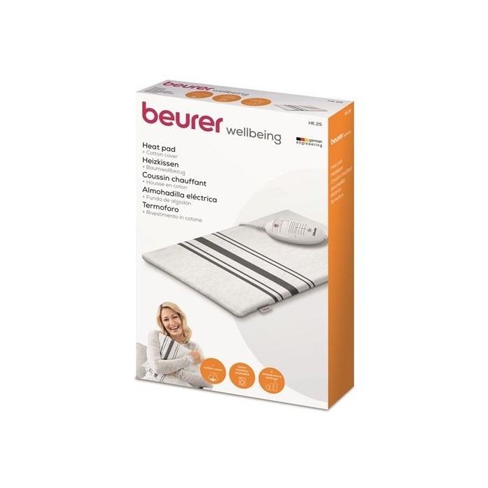 Beurer HK-25 Almohadilla Eléctrica Gris 30x40 cm - Alivia Molestias Musculares, Control de Temperatura, Funda Lavable 3 Beurer HK-25 Almohadilla Eléctrica Gris 30x40 cm - Alivia Molestias Musculares, Control de Temperatura, Funda Lavable 3