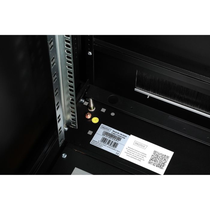DIGITUS Netzwerkschrank Unique 26HE 1342x600x600mm schwarz (Speditionsversand) 9