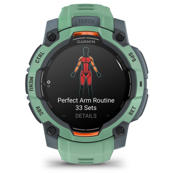 Garmin Instinct 3 Smartwatch AMOLED 1.2" (3,05 cm) 390x390 Píxeles 45mm con GPS y Pantalla Táctil Correa Silicona Verde 1