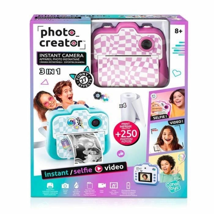 Canal Toys Creator Cámara instantánea Rosa CLK 055 1 Canal Toys Creator Cámara instantánea Rosa CLK 055 1