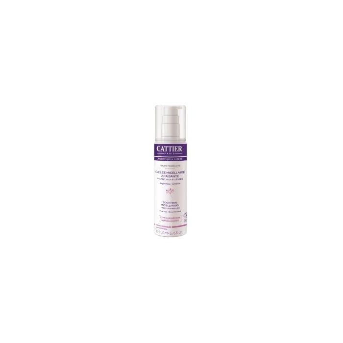 CATTIER Gel Micelar Calmante Piel Sensible 200ml – Limpia y Desmaquilla Cara y Ojos