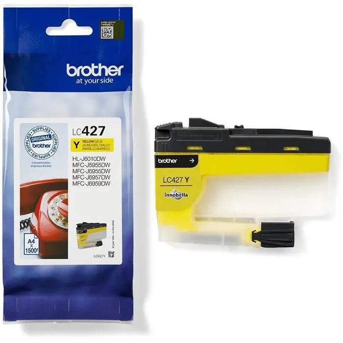 BROTHER cartucho de tinta amarillo para la mfcj5955dw y mfcj6955dw/LC427Y 1