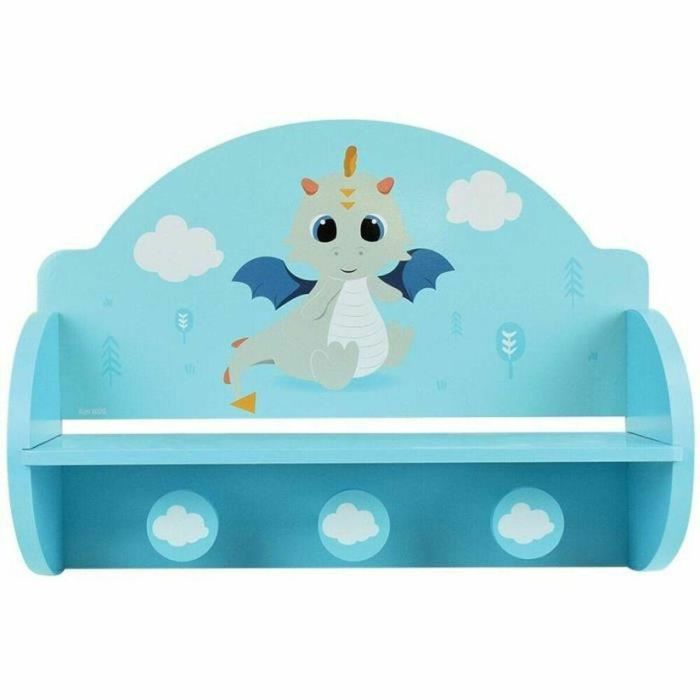 Fun House 713338 Perchero Estantería Infantil Léon el Dragón para ropa y objetos, MDF Pino, H. 33 x An. 46 x Prof. 15 cm 0 Fun House 713338 Perchero Estantería Infantil Léon el Dragón para ropa y objetos, MDF Pino, H. 33 x An. 46 x Prof. 15 cm 0