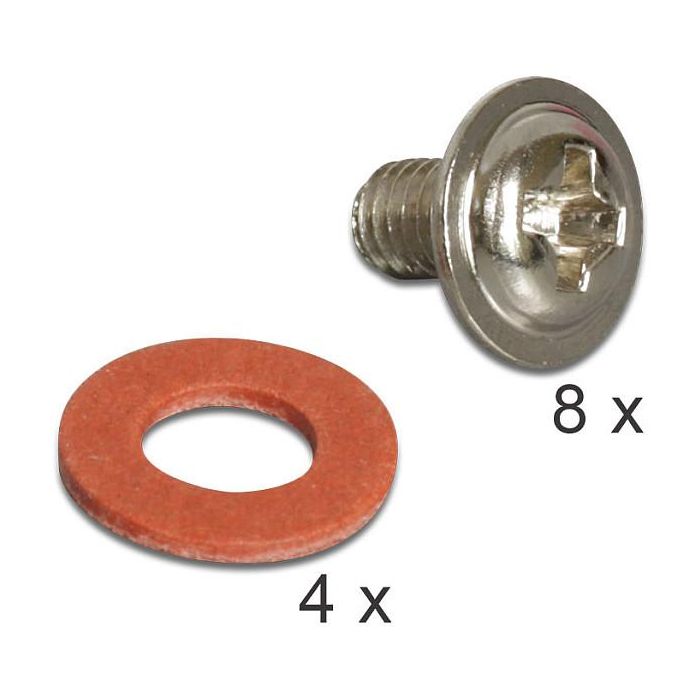 DeLOCK 18205 Einbausatz Kit de Montaje de Metal, Negro, Bauform 3.5" 1