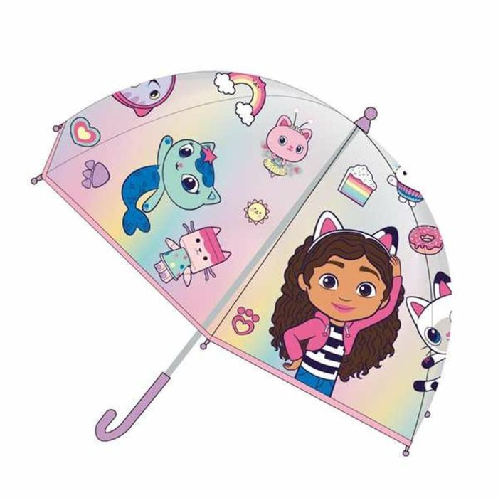 Paraguas manual burbuja la casa de gabby 45 cm