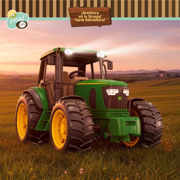Tractor Escala 1:16.Con Friccion, Luces Y Sonido T01052 4