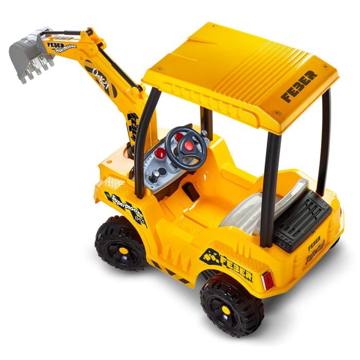 Feber 8/12320 Supper Digger - Excavadora Eléctrica 12V con Brazo y Pala Móviles, Vehículo de Construcción a Batería para Niños +3 Años, hasta 30kg 5 Feber 8/12320 Supper Digger - Excavadora Eléctrica 12V con Brazo y Pala Móviles, Vehículo de Construcción a Batería para Niños +3 Años, hasta 30kg 5