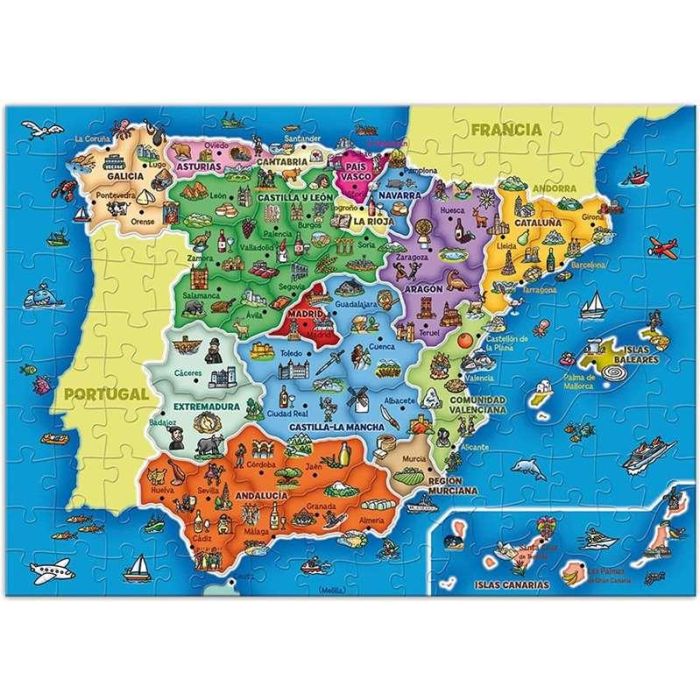 Diset Puzzle Educativo Provincias de España 137 Piezas 4 Diset Puzzle Educativo Provincias de España 137 Piezas 4