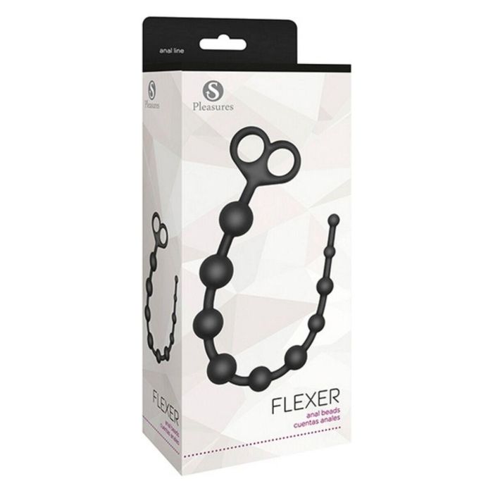 Bolas Anales S Pleasures Flexer Negro Silicona 1