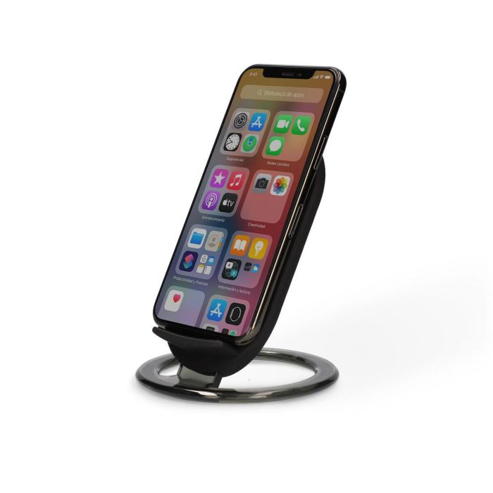 Cargador Inalámbrico para Smartphones Qi KSIX Negro 13 Cargador Inalámbrico para Smartphones Qi KSIX Negro 13