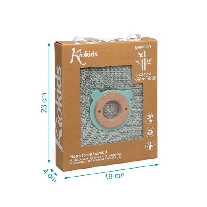 Setmanta Bambú Y Mordedor Madera-Silicona Salvia 4