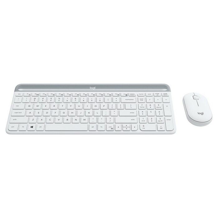 LOGITECH - Juego de teclado + mouse inalámbricos MK470 - AZERTY - Blanco 5