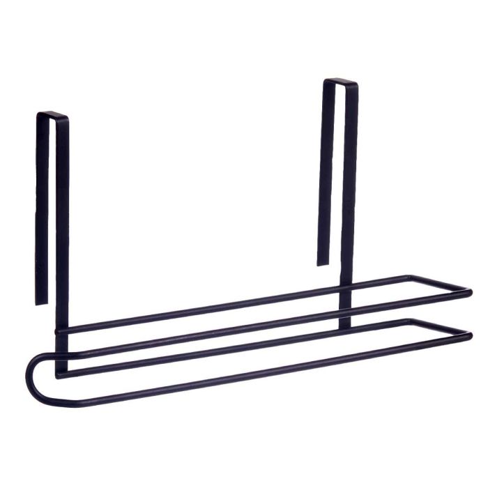 Soporte Negro Metal Rollo Cocina Kinvara 34X17CM (8 Unidades) 1 Soporte Negro Metal Rollo Cocina Kinvara 34X17CM (8 Unidades) 1
