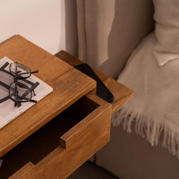 S/2 Mesitas Flotante Miel 55 X 25 X 15 cm