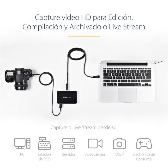 Capturadora Video Gaming Startech USB3HDCAP USB 3.0 HDMI DVI VGA 6 Capturadora Video Gaming Startech USB3HDCAP USB 3.0 HDMI DVI VGA 6
