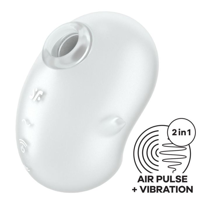SATISFYER Cutie Heart Estimulador y Vibrador de Aire Azul para Mujer 5