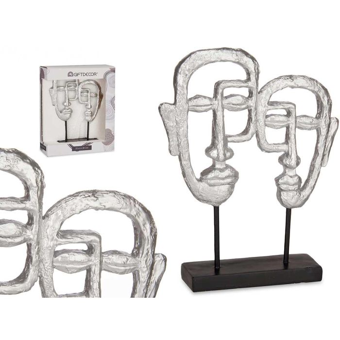 Giftdecor Cara Doble Con Base Plata - 27x32.5x10.5 cm (4 Unidades) Giftdecor Cara Doble Con Base Plata - 27x32.5x10.5 cm (4 Unidades)