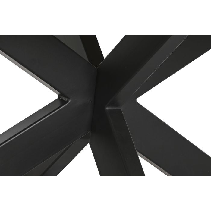 DKD Home Decor Mesa Centro Loft Natural Negro Metal Mango 70 x 45 x 130 cm 4
