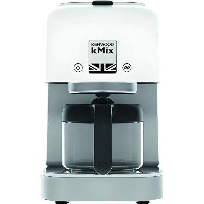 Kenwood COX750WH kMix Cafetera de Filtro 1200W Jarra de Vidrio 8 Tazas 0.75L Blanco con Selector de Aroma y Apagado Automático