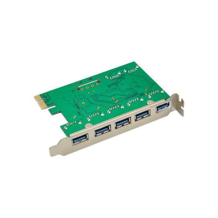 MicroConnect Tarjeta PCIe x1 VL805+VL812 USB3.0 (5+2) Puertos 3