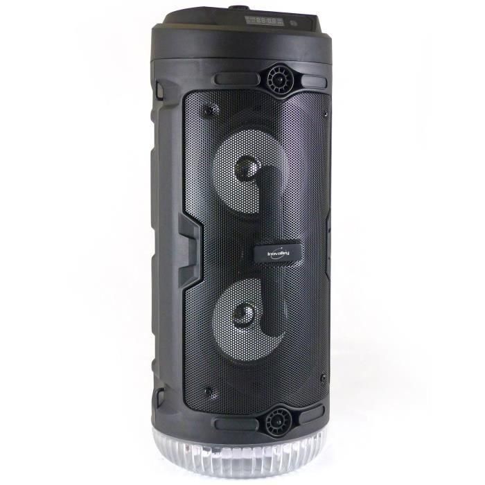 INOVALLEY KA03-N - Altavoz con luz Bluetooth - 400 W - Función Karaoke - Luces LED de colores - Puerto USB 3 INOVALLEY KA03-N - Altavoz con luz Bluetooth - 400 W - Función Karaoke - Luces LED de colores - Puerto USB 3