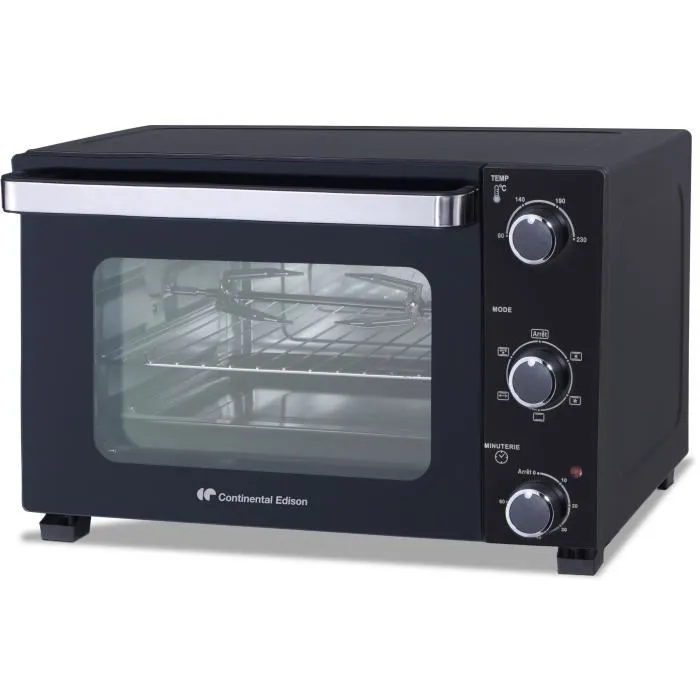 Continental Edison CEMF35B4 Mini Horno Eléctrico 35L Negro 1500W 1 Continental Edison CEMF35B4 Mini Horno Eléctrico 35L Negro 1500W 1