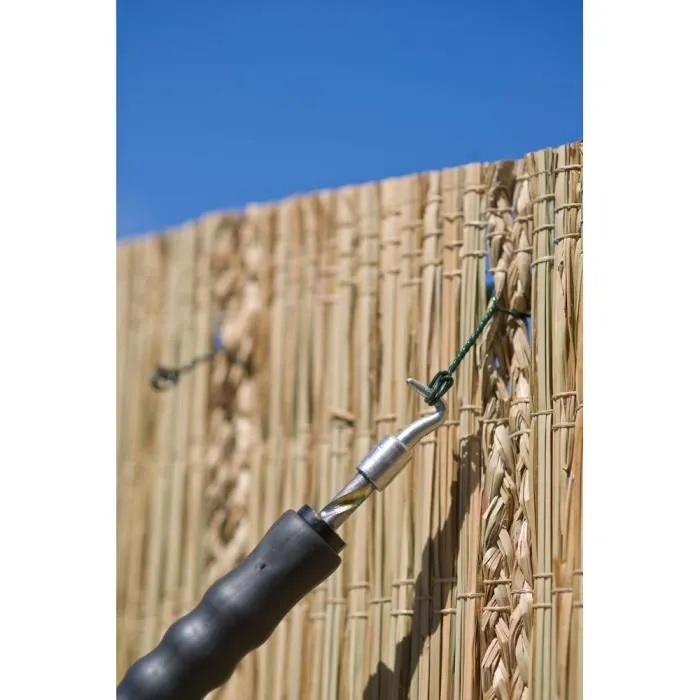 Nature Alambre Retorcido Automático Mango de Goma Acero Galvanizado H30 cm L16 cm x Ø1 mm 5