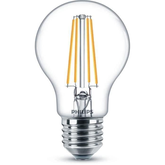 PHILIPS LED Classic 60W Estándar E27 Blanco cálido No regulable Juego de 2 PHILIPS LED Classic 60W Estándar E27 Blanco cálido No regulable Juego de 2