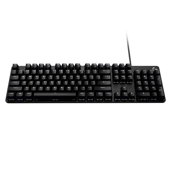 Logitech G413 SE Teclado Mecánico Gaming QWERTY US Internacional, PBT Keycaps, Retroiluminación LED Blanca, USB, Cable 1.8m 3
